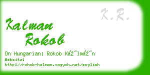 kalman rokob business card